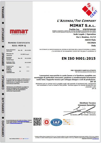 UNI EN ISO 9001:2015